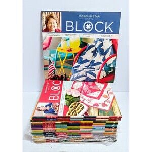 MISSOURI STAR QUILT CO BLOCK QUILTING 14CT IDEA BOOK LOT 2014-2023